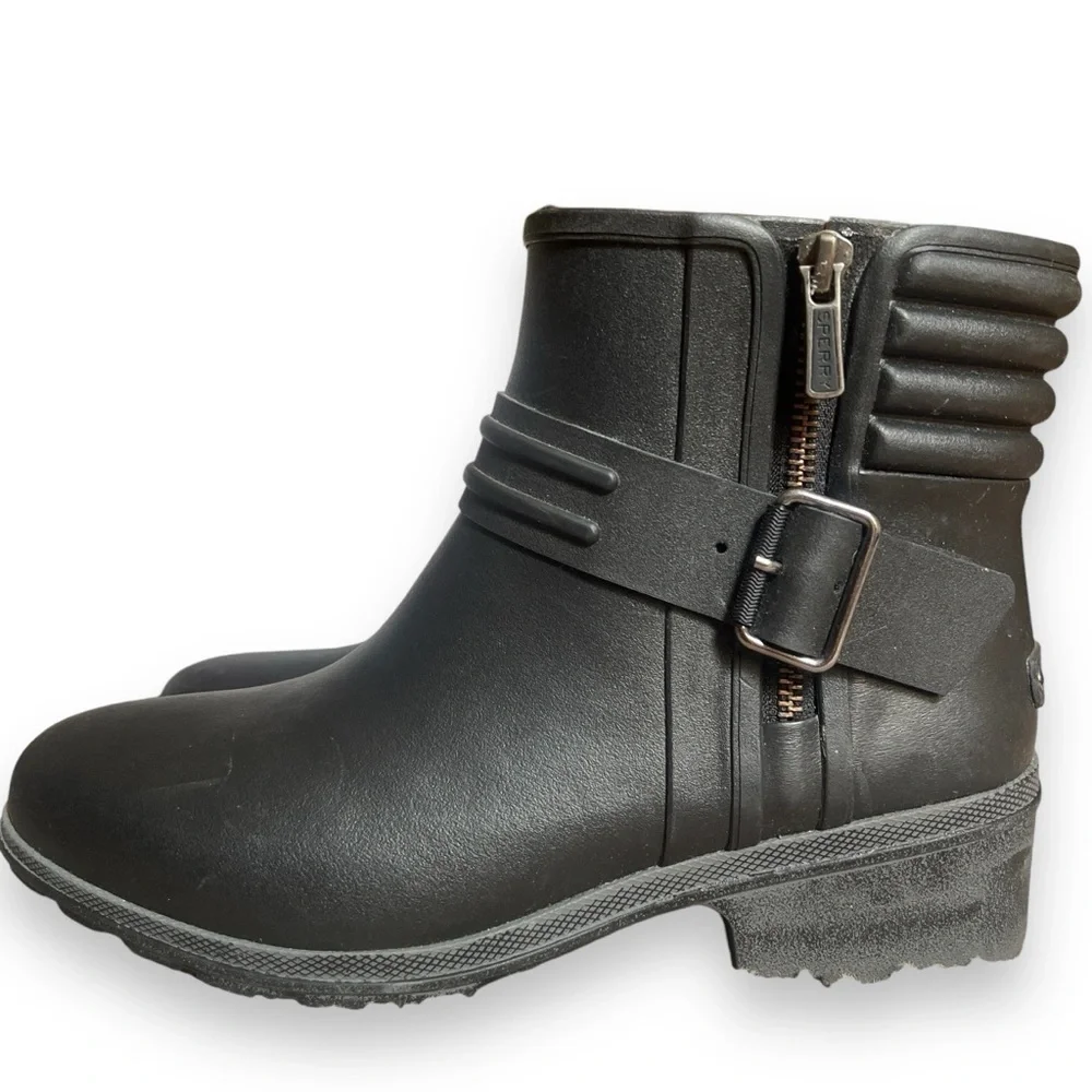 SPERRY AERIAL BECK WATERPROOF RAINBOOTS Black MOTO